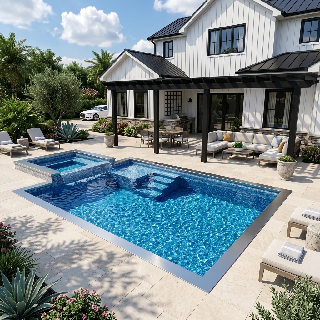 Titanium Pools Luxury Resort Setup